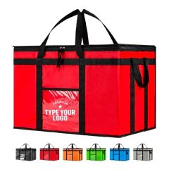 Insulated Cooler Bag and Food Warmer With Zippered Top