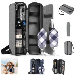 Insulated Single Bottle Wine Tote