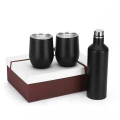 Insulated Wine Tumbler and Bottle Gift Set