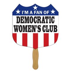 Interstate Sign Hand Fan Full Color 1 Side