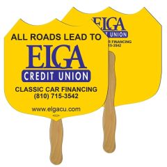 Interstate Sign Hand Fan Full Color 2 Sides