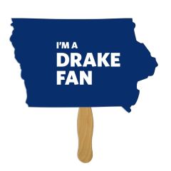Iowa State Digital Econo Stock Shaped Fan W/ Wooden Stick