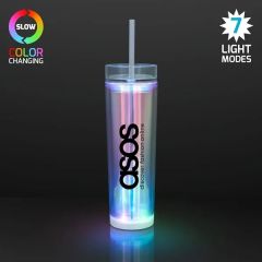 Iridescent Light Cup, LED Tumbler 17 Oz