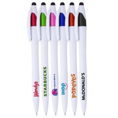 Isla White Twist Barrel Stylus Pen