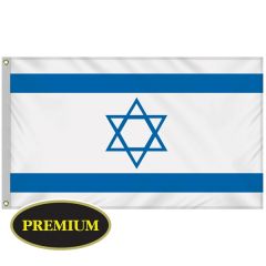 Israel 3 Ft X 5 Ft Outdoor Knit Poly Flag W/ Heading & Grommets