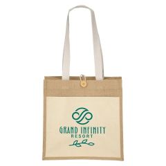 Izzy- Jute Tote - Screen Print