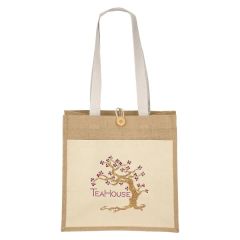 Izzy- Jute Tote - Sparkle