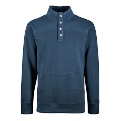 J. America Men's Ripple Fleece Snap Sweatshirt