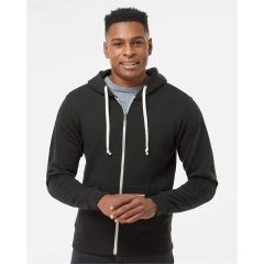 J. America Men's Triblend Full-Zip Hooded Sweatshirt