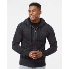 J. America Men's Vintage Zen Fleece Full-Zip Hooded Sweat