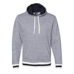 J. America Unisex Peppered Fleece Lapover Hooded Sweatshirt