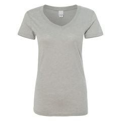 J. America Women's Glitter V-Neck T-Shirt