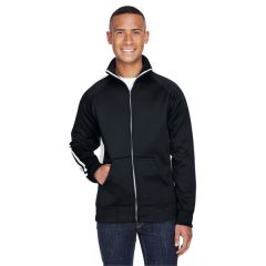 J America Adult Vintage Poly Fleece Track Jacket