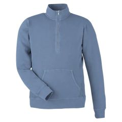 J America Unisex Pigment Dyed Fleece Quarter-Zip