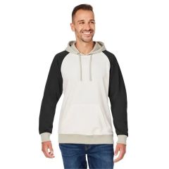 J America Unisex Vintage Tricolor Hooded Sweatshirt