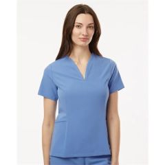 Jaanuu Women's Calix Fit & Flare Scrub V-Neck Top