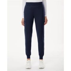 Jaanuu Women's Petite Sizes Rubi Ultrasoft Scrub Joggers