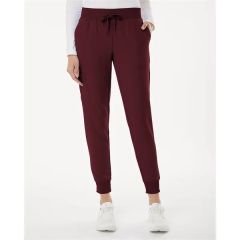Jaanuu Women's Petite Sizes Silex Knit-Waist Scrub Joggers