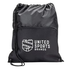 Jadis Drawstring Bag W/ Zipper Pocket