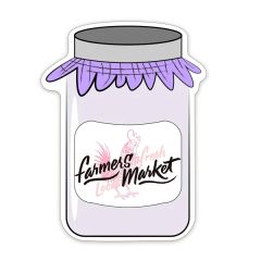 Jar Shaped Notekeeper Magnet 20 MIL