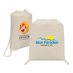 Java - 5 Oz. Cotton Drawstring Backpack - Colorjet