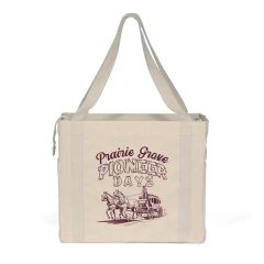 Jeremy- Deluxe Canvas Zipper-Close Tote - Screen Print