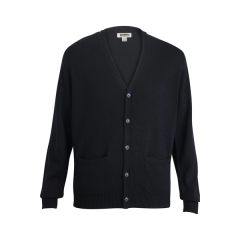 Jersey Knit Acrylic Cardigan With Pockets