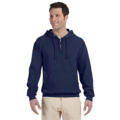Jerzees Adult Nublend Fleece Quarter-Zip Pullover Hooded...