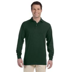 Jerzees Adult Spotshield Long-Sleeve Jersey Polo