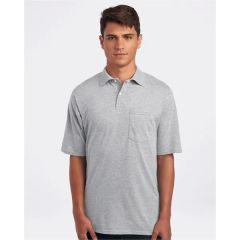 Jerzees Men's Spotshield 50/50 Polo With Pocket