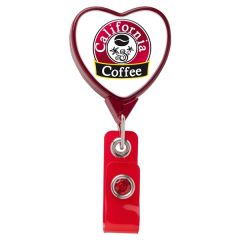 Jumbo Heart Retractable Badge Reel
