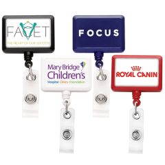 Jumbo Rectangle Retractable Badge Reel Belt Clip