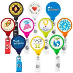 Jumbo Round Retractable Badge Reel Opaque