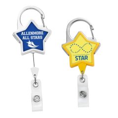 Jumbo Star Carabiner Badge Reel