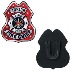 Junior Fire Chief Clip-On Junior Firefighter Badge