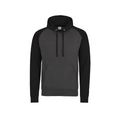 Just Hoods By Awdis Adult Midweight Contrast Baseball Hoo...