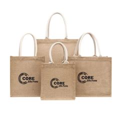 Jute Tote Bags Durable Burlap With Handle