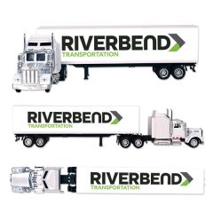 Kenworth W900 Tractor Trailer Truck 1:43 Scale