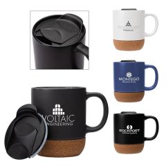Kenya 14 Oz Ceramic Mug With Cork Base