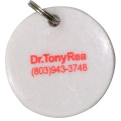 Key Tag Keyring Round