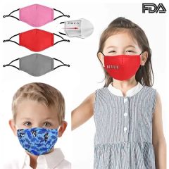 Kids' Santa 3D Adjustable Mask W/ Pm2.5 Filter