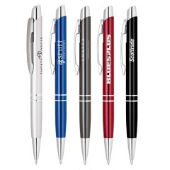 Klavier-V Click Pen With Knurled Grip & Chrome Trim