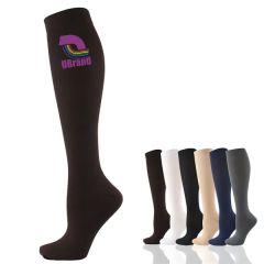 Knee-High Nylon-Spandex Medical Grade Compression Stockings