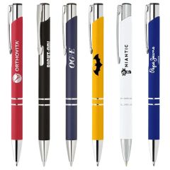 Knight-101 Soft Touch Pens With Chrome Trim