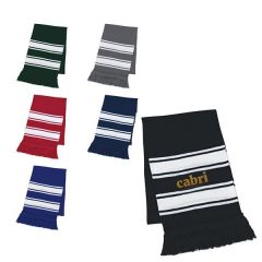 Knitted Scarf With Fringe
