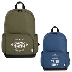 Kora RPET Dual Pocket Gold-Zip 15 Inch Laptop Backpack - 20L