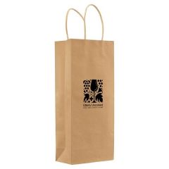 Kraft Paper Bag For Wine Bottles - 5.5 Inch W X 13 Inch H