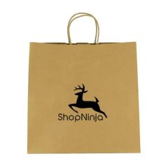 Kraft Paper Brown Shopping Bag - 10 Inch X 10 Inch
