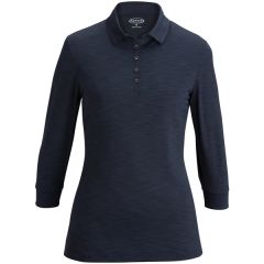 Ladies' 3/4 Sleeve Optical Polo
