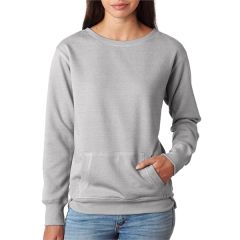 Ladies' Glitter French Terry Crew